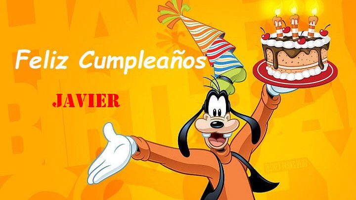 Feliz Cumpleaños Javier – Imágenes de bonitas para descargar gratis