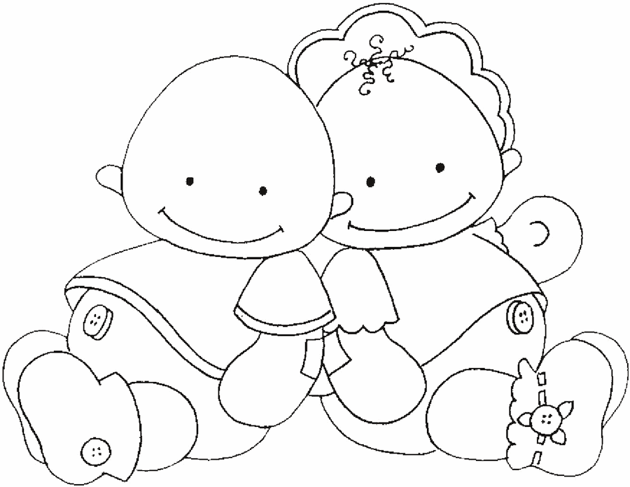 Dibujos para colorear bebes llorones – Imágenes de bonitas para descargar  gratis