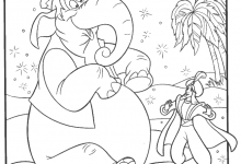 Photo of Dibujos Para Colorear Aladin Y Elefante