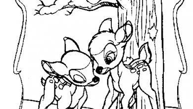 Photo of Dibujos Para Colorear Bambi Con Su Novia