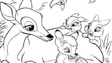 Photo of Dibujos Para Colorear Bambi Y Sus Amigos