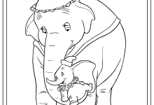 Photo of Dibujos Para Colorear Dumbo Co Su Mama