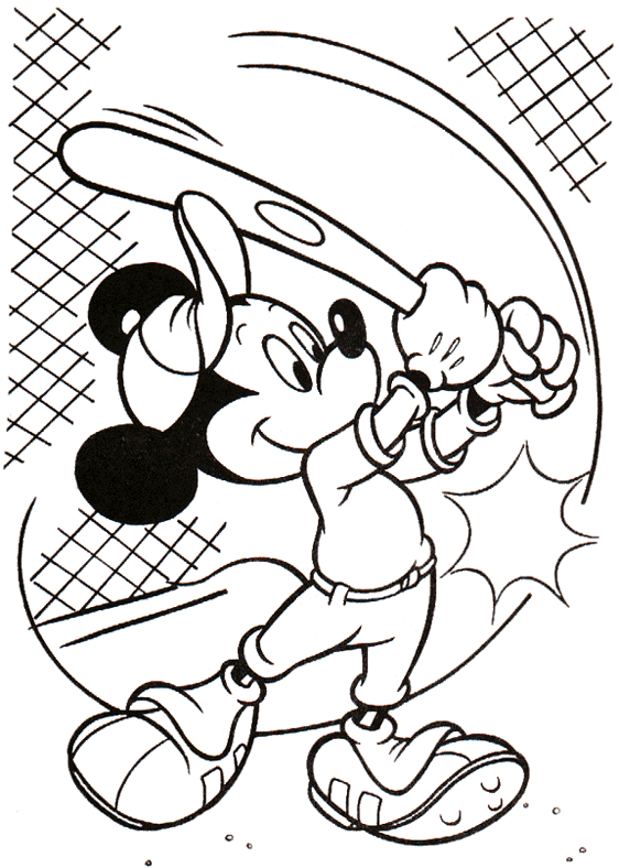 Photo of Dibujos Para Colorear Mickey Beisbol