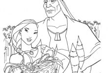 Photo of Dibujos Para Colorear Pocahontas Con Padre