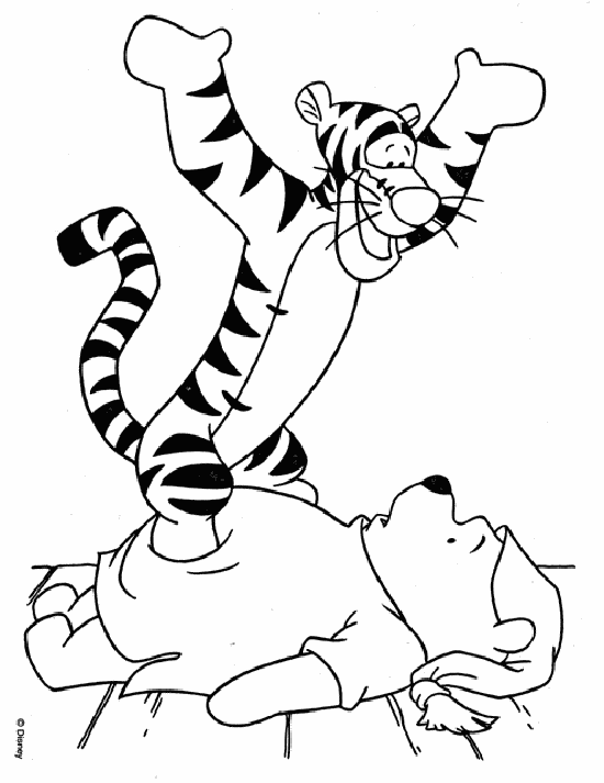 Photo of Dibujos Para Colorear Tigre Sobre Pooh
