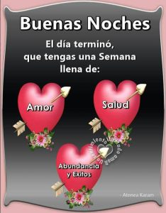 Buenas noches para mi novia