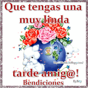 Buenas tardes hermosa gif animadas