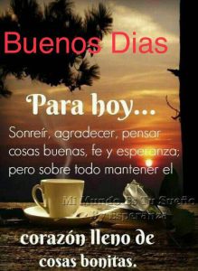Buenos días cariño frases para Facebook