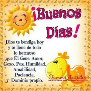 Buenos días para tu amor