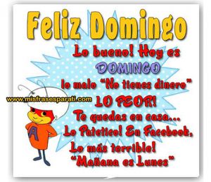 Cartelitos de domingo para celular