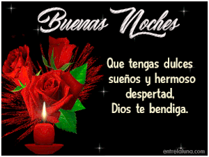 Decir buenas noches con amor