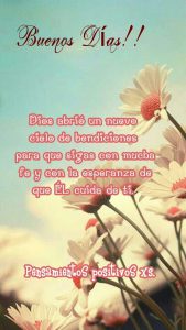 Dedicacion De Buenos Dias Para Facebook