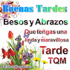 Desear buenas tardes gif animadas
