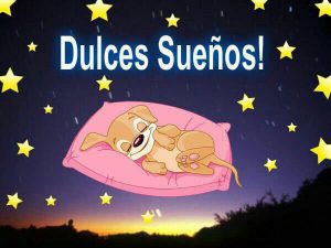 Dulces sueños menudo para WhatsApp