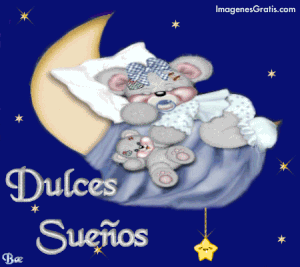 Felices sueños gif para WhatsApp