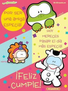 Felicitaciones por cumpleaños de una amiga