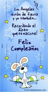 Feliz cumpleaños dibujo para descargar en Facebook