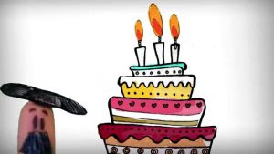 Feliz cumpleaños p para descargar por WhatsApp