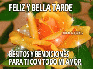 Flor buenas tardes gif animadas