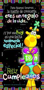 Frases e imágenes para cumpleaños para descargar por WhatsApp