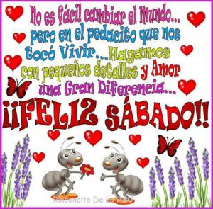 Frases Feliz Sabado Amor Para Facebook