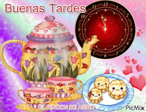 Frases para dar las buenas tardes gif animadas