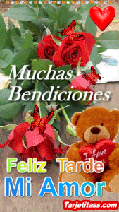 Imágenes de buenas tardes para mi amor gif animadas