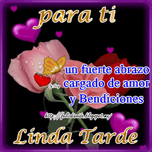 Mensajes linda tarde gif animadas