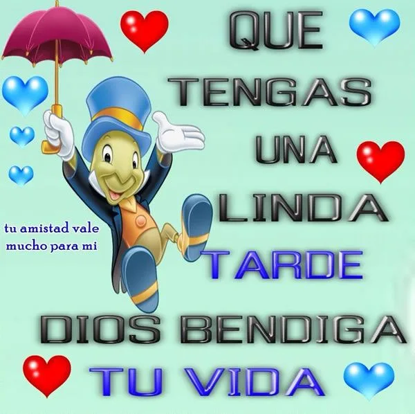 Sticker de buenas tardes para WhatsApp celular