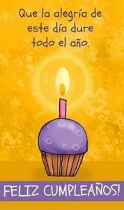 Una foto de feliz cumpleaños para descargar por WhatsApp