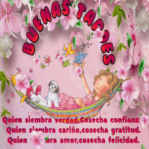 Versos de buenas tardes gif animadas