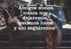 Amigos Somos Nunca Nos Dejaremos Estamos Locos Y Ahi Seguiremos frases bonitas