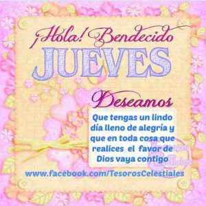 Bendecido Jueves Para Whatsapp