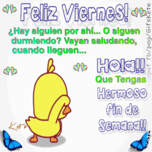 Buenos días feliz viernes