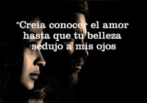 Creia Conocer El Amor Hasta Que Tu Belleza Sedujo A Mis Ojos frases bonitas