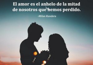 El Amor Es El Anhelo De La Mitad De Nosotros Que Hemos Perdido frases bonitas