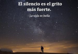 El silencio es el grito más fuerte frases bonitas