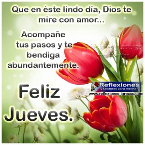 Feliz Jueves Con Flores Para Celular Descargar