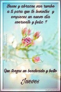 Feliz Jueves Con Rosas Para Celular Descargar