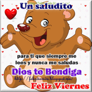 Feliz viernes bendiciones