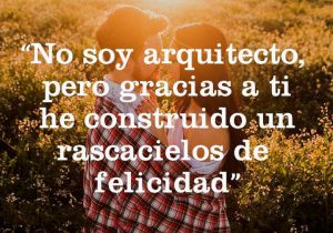 No Soy Arquitecto Pero Gracias A Ti He Construido Un Rascacielos De Felicidad frases bonitas