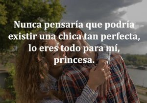 Nunca Pensaria Que Podria Existir Una Chica Tan Perfecta Lo Eres Todo Para Mi Princesa frases bonitas