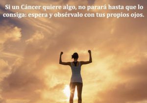 Si Un Cancer Quiere Algo No Parara Hasta Que Lo Consiga Espera Y Observalo Con Tus Propios Ojos frases bonitas