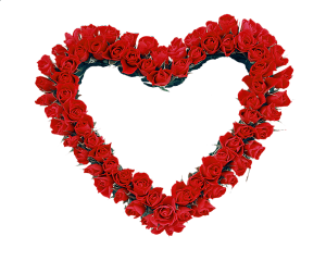 Marcos para fotos de corazones rojos