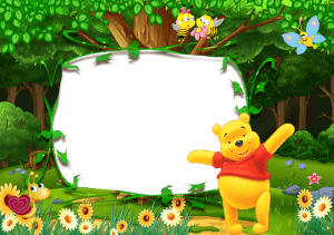 Marcos para fotos de Winnie Pooh gratis