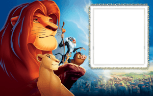 Marcos para fotos del rey leon