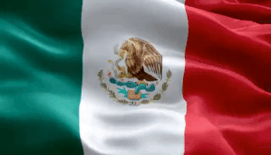 Bandera de méxico animada