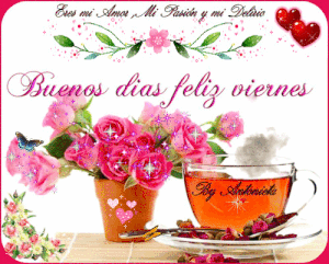 Buenos días viernes gif