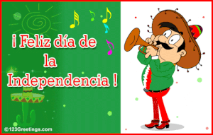 Día de la independencia de méxico animado