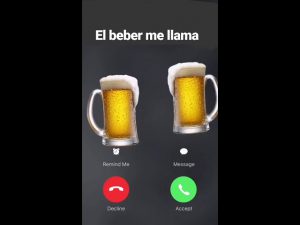 el beber me llama